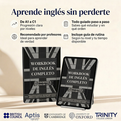 Workbook de Inglés Completo (A1-C1)