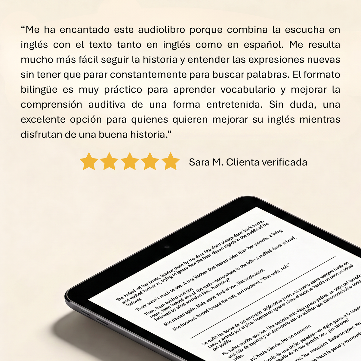Libro Bilingüe + Audiolibro | Entre Paredes