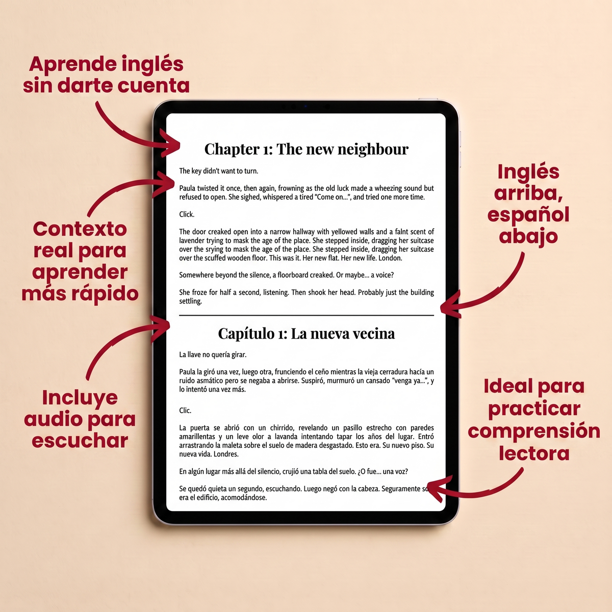 Libro Bilingüe + Audiolibro | Entre Paredes